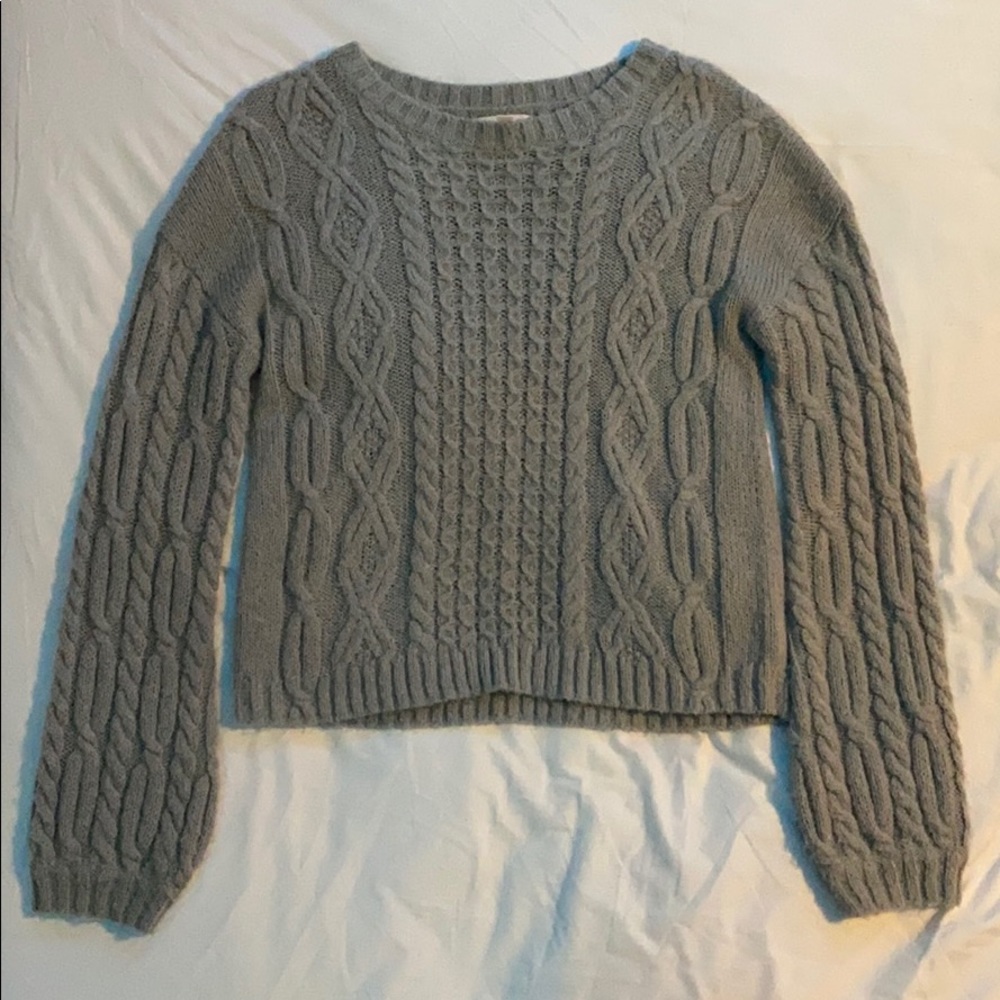 Gray Knit Sweater